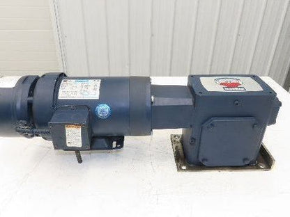 Leeson G121051.00 Brake Gear Motor 1.5Hp 230/460V 3PH Ironman 40:1 Reducer 44rpm