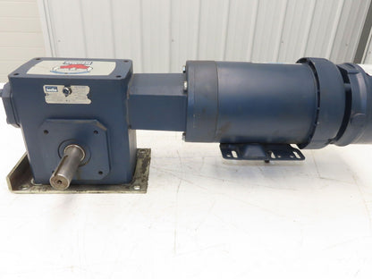 Leeson G121051.00 Brake Gear Motor 1.5Hp 230/460V 3PH Ironman 40:1 Reducer 44rpm