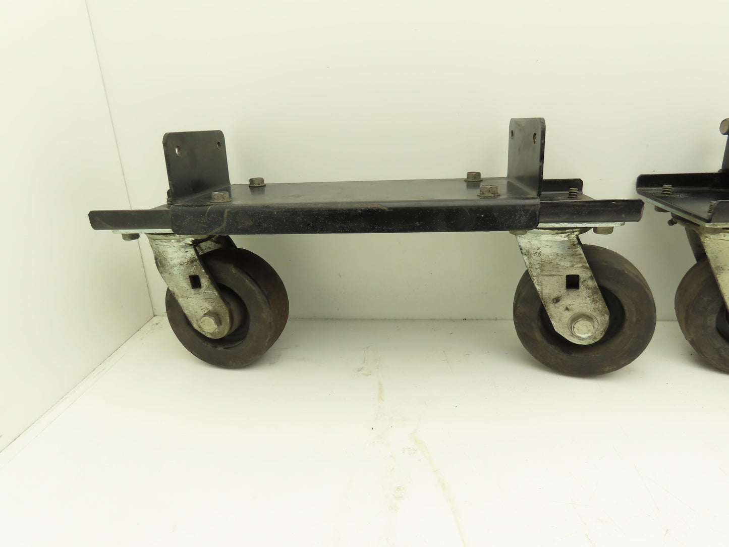 Lincoln Electric Powerwave Front Caster Wheels With Brackets For Welder Lot of 2