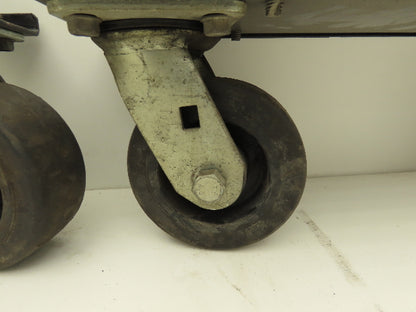 Lincoln Electric Powerwave Front Caster Wheels With Brackets For Welder Lot of 2