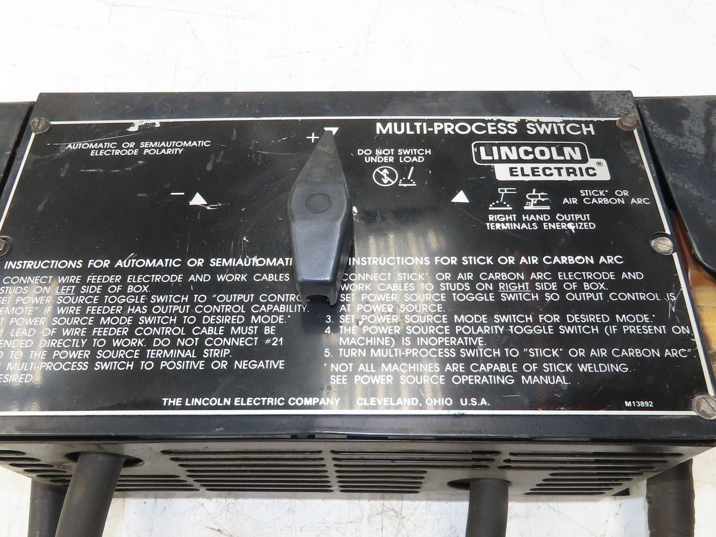 Lincoln Electric K804-1 Multi-Process Switch DC400 or DC600