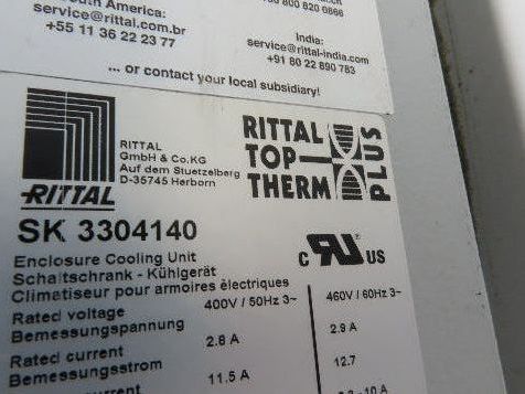 Rittal SK3304140 Top Therm Electrical Enclosure Air Conditioner 1060W 480V