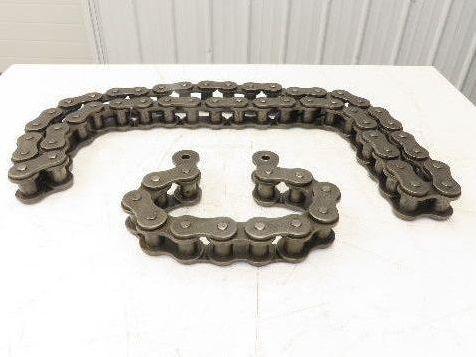 Tsubaki RS160 #160 Roller Chain 2" Pitch Riveted 1-Strand 60 Links
