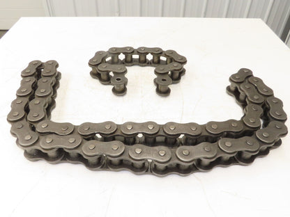 Tsubaki RS160 #160 Roller Chain 2" Pitch Riveted 1-Strand 60 Links