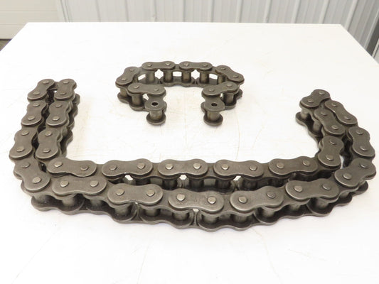 Tsubaki RS160 #160 Roller Chain 2" Pitch Riveted 1-Strand 60 Links