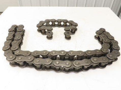 Tsubaki RS160 #160 Roller Chain 2" Pitch Riveted 1-Strand 60 Links