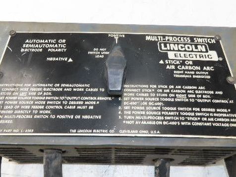 Lincoln Electric K804-1 Multi-Process Switch DC400 or DC600