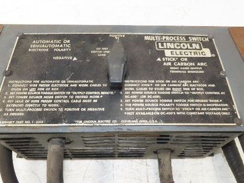 Lincoln Electric K804-1 Multi-Process Switch DC400 or DC600