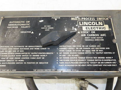 Lincoln Electric K804-1 Multi-Process Switch DC400 or DC600