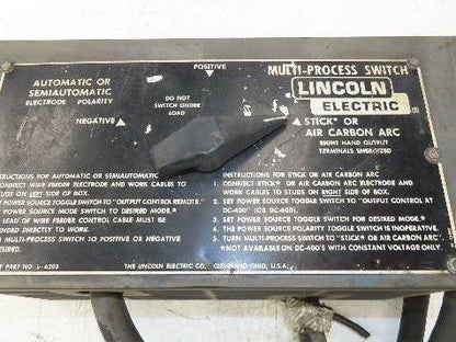 Lincoln Electric K804-1 Multi-Process Switch DC400 or DC600