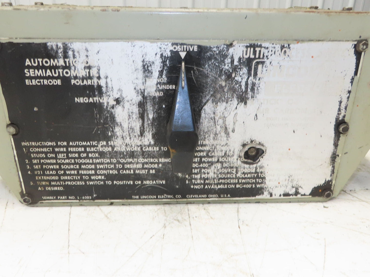 Lincoln Electric K804-1 Multi-Process Switch DC400 or DC600