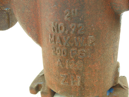 Hayward Model 72 Simplex 2" Inline Basket Strainer Cast Iron 200 PSI Flanged