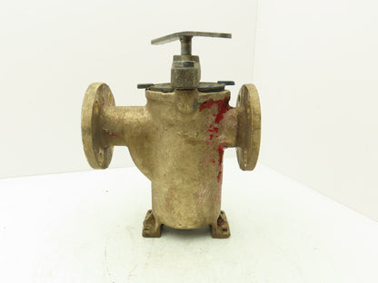 Hayward Model 72 Simplex 2" Inline Basket Strainer Bronze 200 PSI Flanged