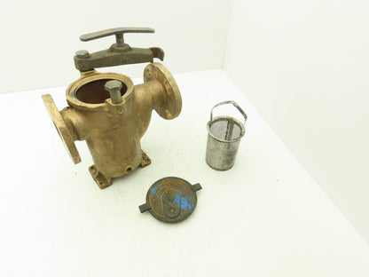 Hayward Model 72 Simplex 2" Inline Basket Strainer Bronze 200 PSI Flanged