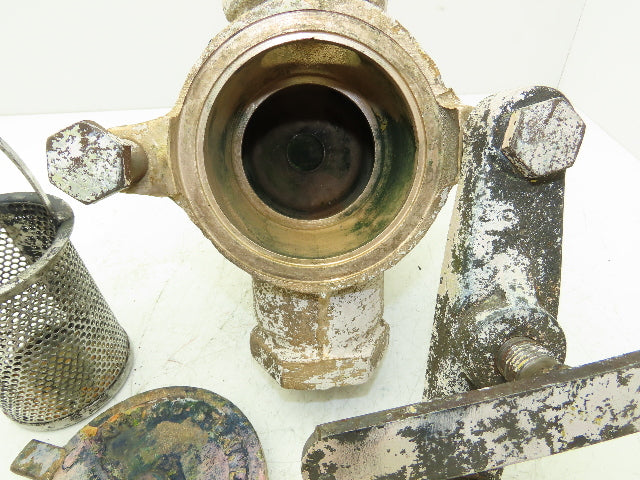 Hayward Model 72 Simplex 2" NPT Inline Basket Strainer Bronze 200 PSI