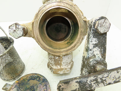 Hayward Model 72 Simplex 2" NPT Inline Basket Strainer Bronze 200 PSI