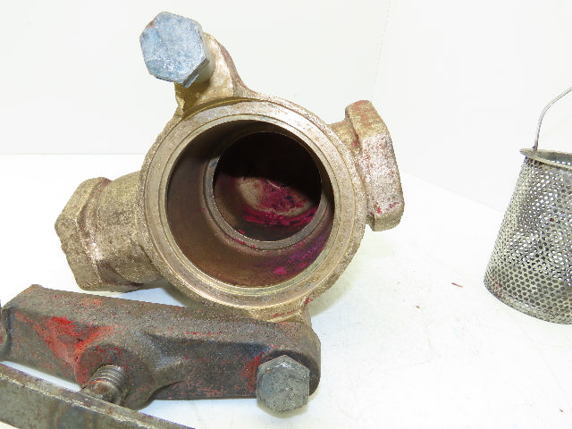 Hayward Model 72 Simplex 2" NPT Inline Basket Strainer Bronze 200 PSI