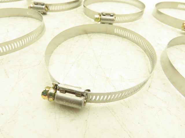 Breeze 62056 Stainless Steel Worm Gear Hose Clamp 3-1/16"-4" Range Lot of 5