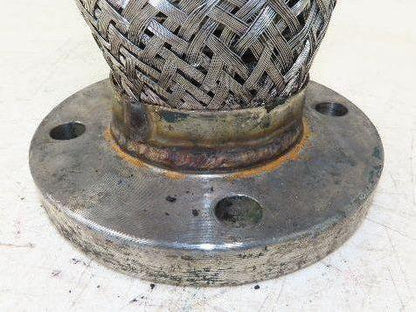 3"x 11" Steel Flanged Stainless Braided Flex Hose Pipe Expansion Joint 4-Bolt