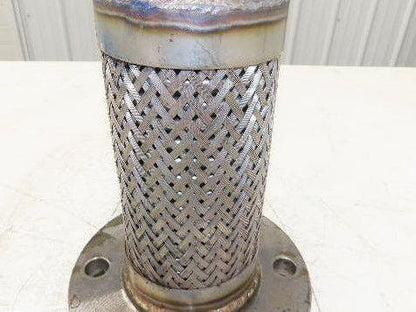 Weldbend 3" NPT x 3" Flanged Stainless Flex Hose Pipe Expansion Joint 4-Bolt 150