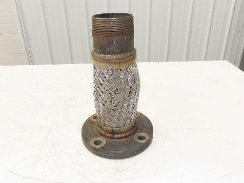 Weldbend 3" NPT x 3" Flanged Stainless Flex Hose Pipe Expansion Joint 4-Bolt 150