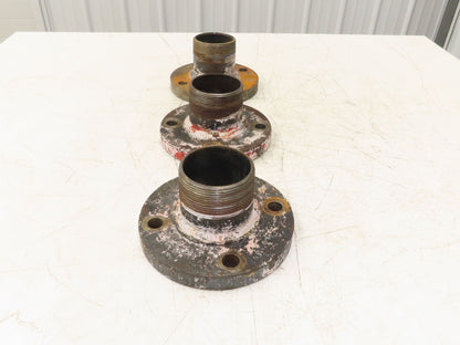 Weldbend 3" Butt Weld Flange x 3" NPT Pipe Nipple 4"Height #150  Lot of 3