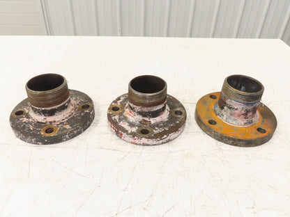 Weldbend 3" Butt Weld Flange x 3" NPT Pipe Nipple 4"Height #150  Lot of 3