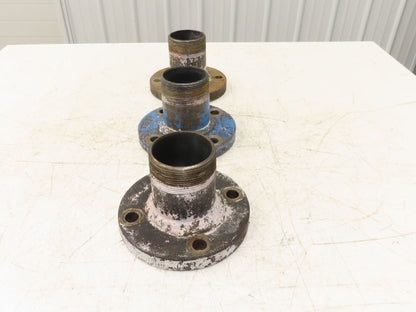 Weldbend 3" Butt Weld Flange x 3" NPT Pipe Nipple 5"Height #150  Lot of 3