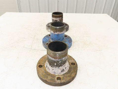 Weldbend 3" Butt Weld Flange x 3" NPT Pipe Nipple 5"Height #150  Lot of 3
