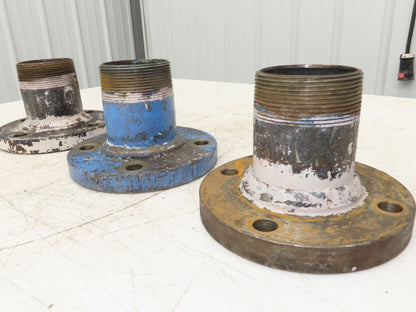 Weldbend 3" Butt Weld Flange x 3" NPT Pipe Nipple 5"Height #150  Lot of 3
