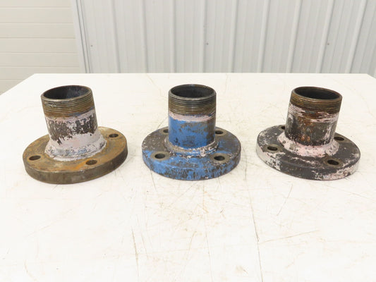 Weldbend 3" Butt Weld Flange x 3" NPT Pipe Nipple 5"Height #150  Lot of 3