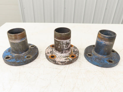 Weldbend 3" Butt Weld Flange x 3" NPT Pipe Nipple 6"Height #150  Lot of 3