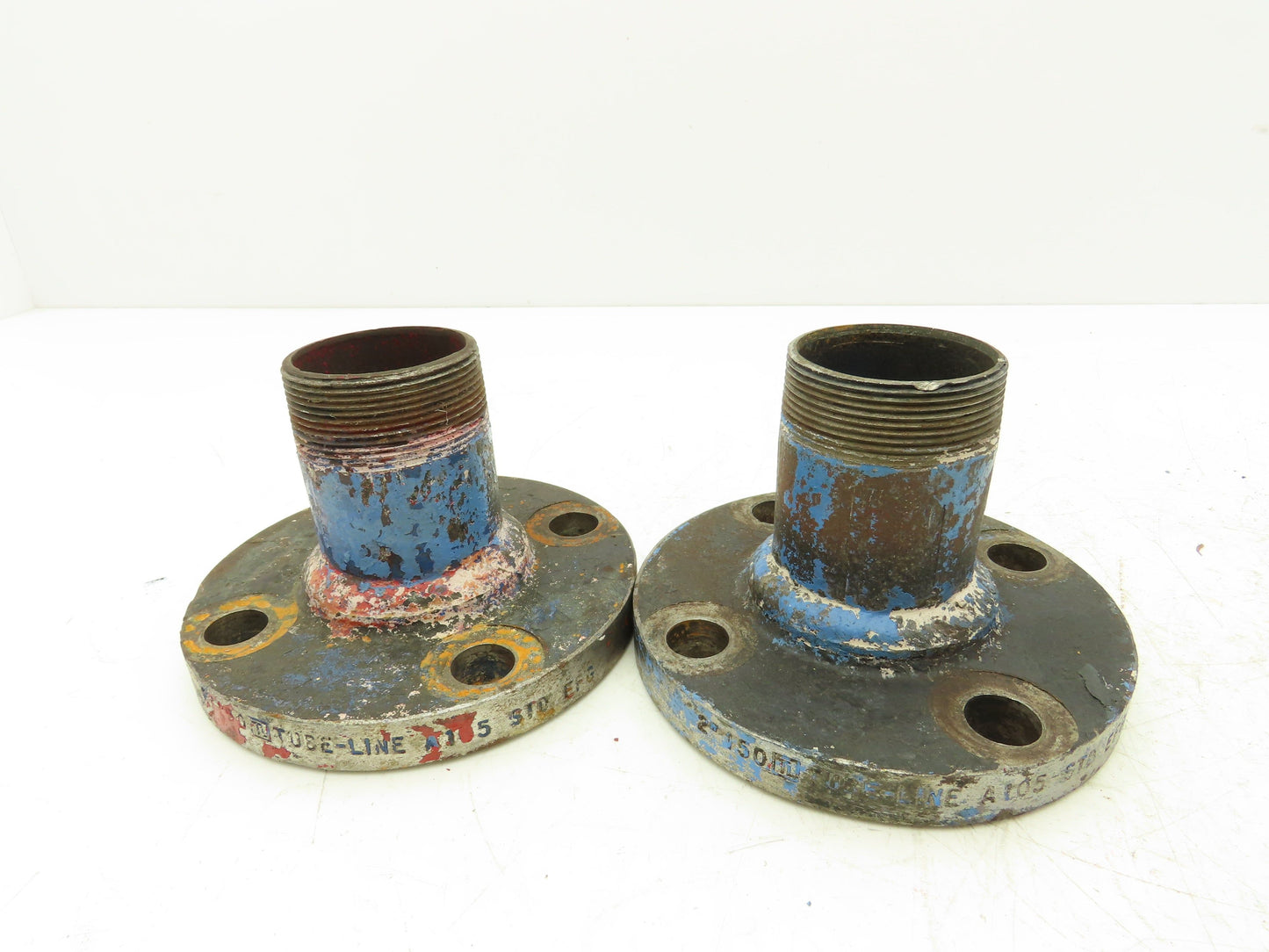 Tube-Line 2" Butt Weld Flange x 2" NPT Pipe Nipple #150  Lot of 4