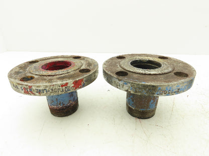 Tube-Line 2" Butt Weld Flange x 2" NPT Pipe Nipple #150  Lot of 4