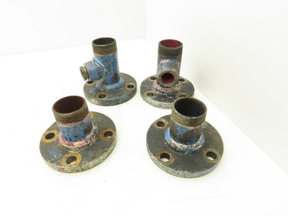 Tube-Line 2" Butt Weld Flange x 2" NPT Pipe Nipple #150  Lot of 4