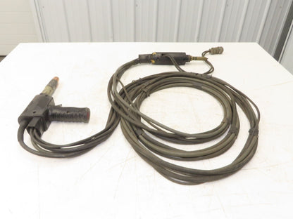 Miller XR15A Spoolmatic Air Cooled Gun 15' Amphenol Push Pull Quick Disconnect