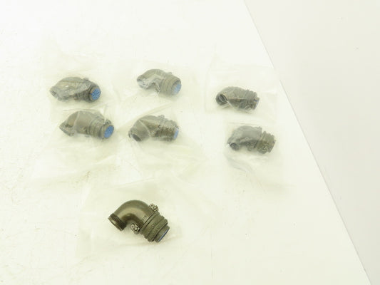 Amphenol Industrial MS3108B18-1S Receptacle Male Socket 10 Pin Threaded Lot of 7