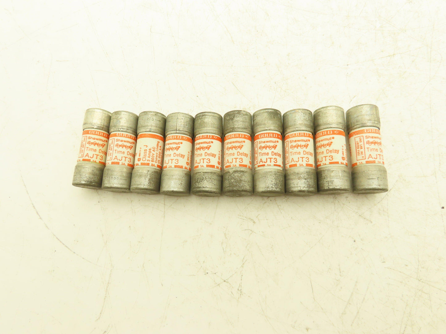 Ferraz Shawmut AJT3 Amptrap Fuse 3Amp 600VAC Original Box Lot of 10