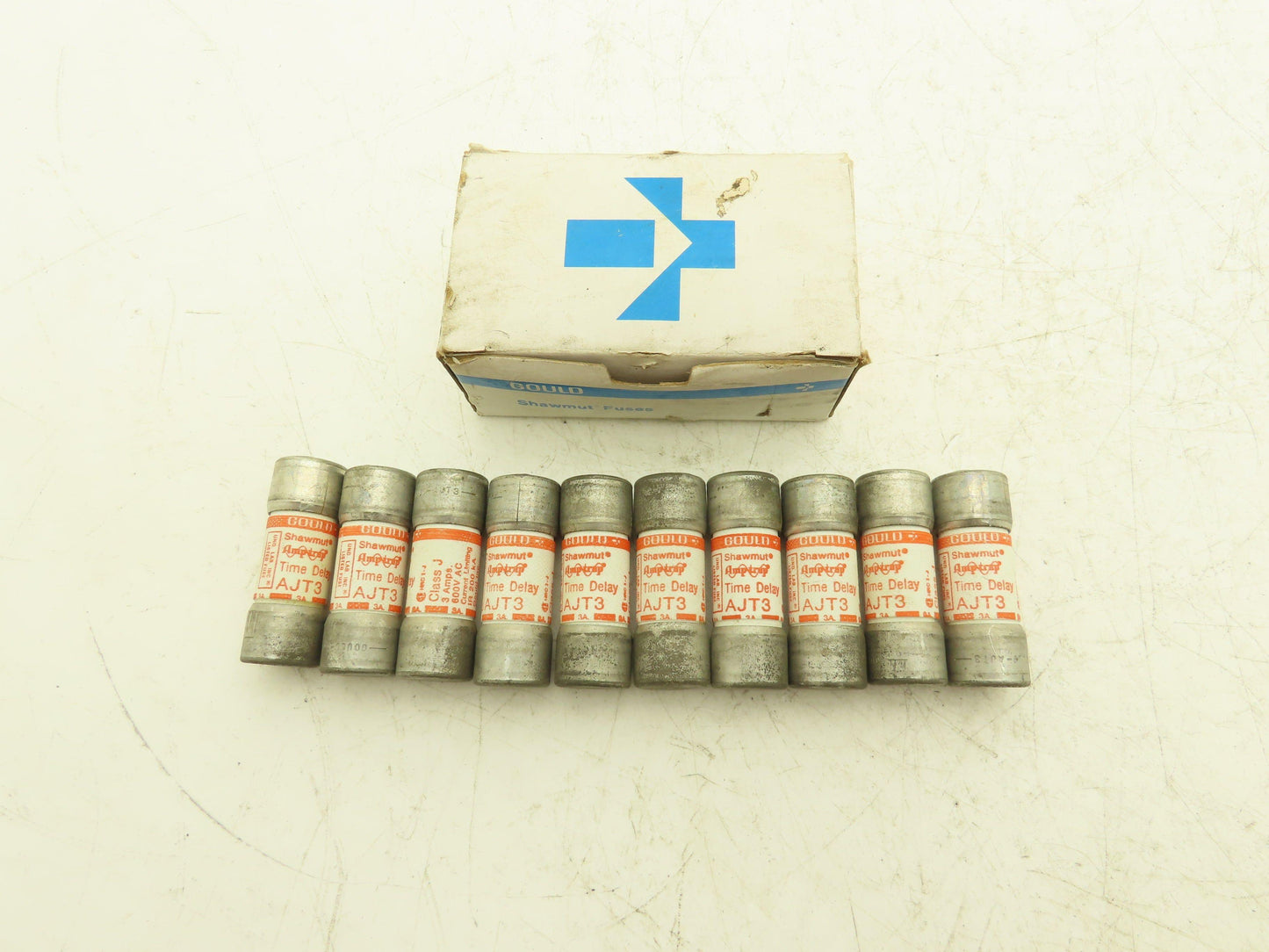 Ferraz Shawmut AJT3 Amptrap Fuse 3Amp 600VAC Original Box Lot of 10