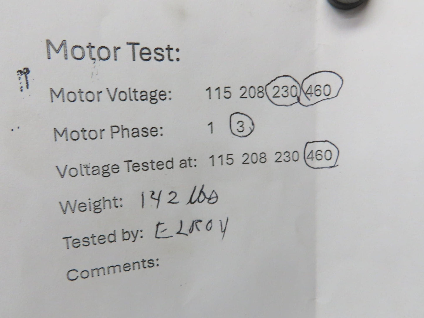 Baldor VM3611T Gearmotor 3Hp 230/460V 3PH 15:1 Reducer 115rpm LH Output 182TC