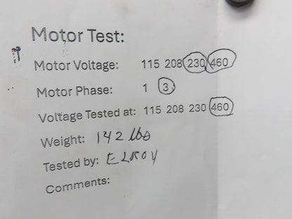 Baldor VM3611T Gearmotor 3Hp 230/460V 3PH 15:1 Reducer 115rpm LH Output 182TC