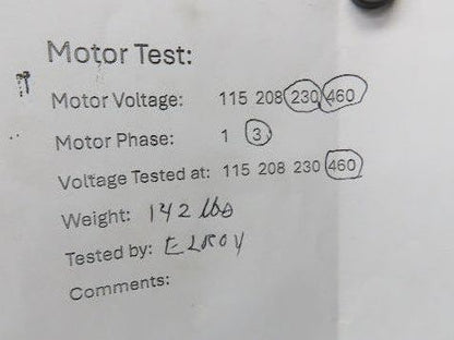 Baldor VM3611T Gearmotor 3Hp 230/460V 3PH 15:1 Reducer 115rpm LH Output 182TC