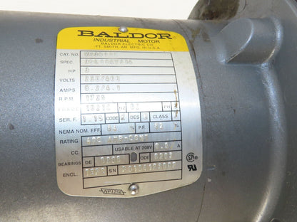 Baldor VM3611T Gearmotor 3Hp 230/460V 3PH 15:1 Reducer 115rpm LH Output 182TC