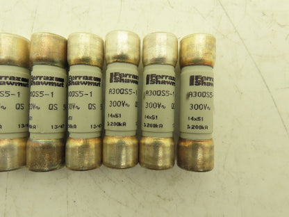 Mersen A30QS5-1 Amp-trap Fuse 5Amp 300VAC Original Box Lot of 10