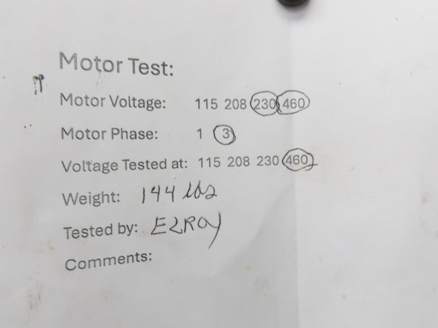 Baldor VM3611T Gearmotor 3Hp 230/460V 3PH 15:1 Reducer 115rpm RH Output 182TC