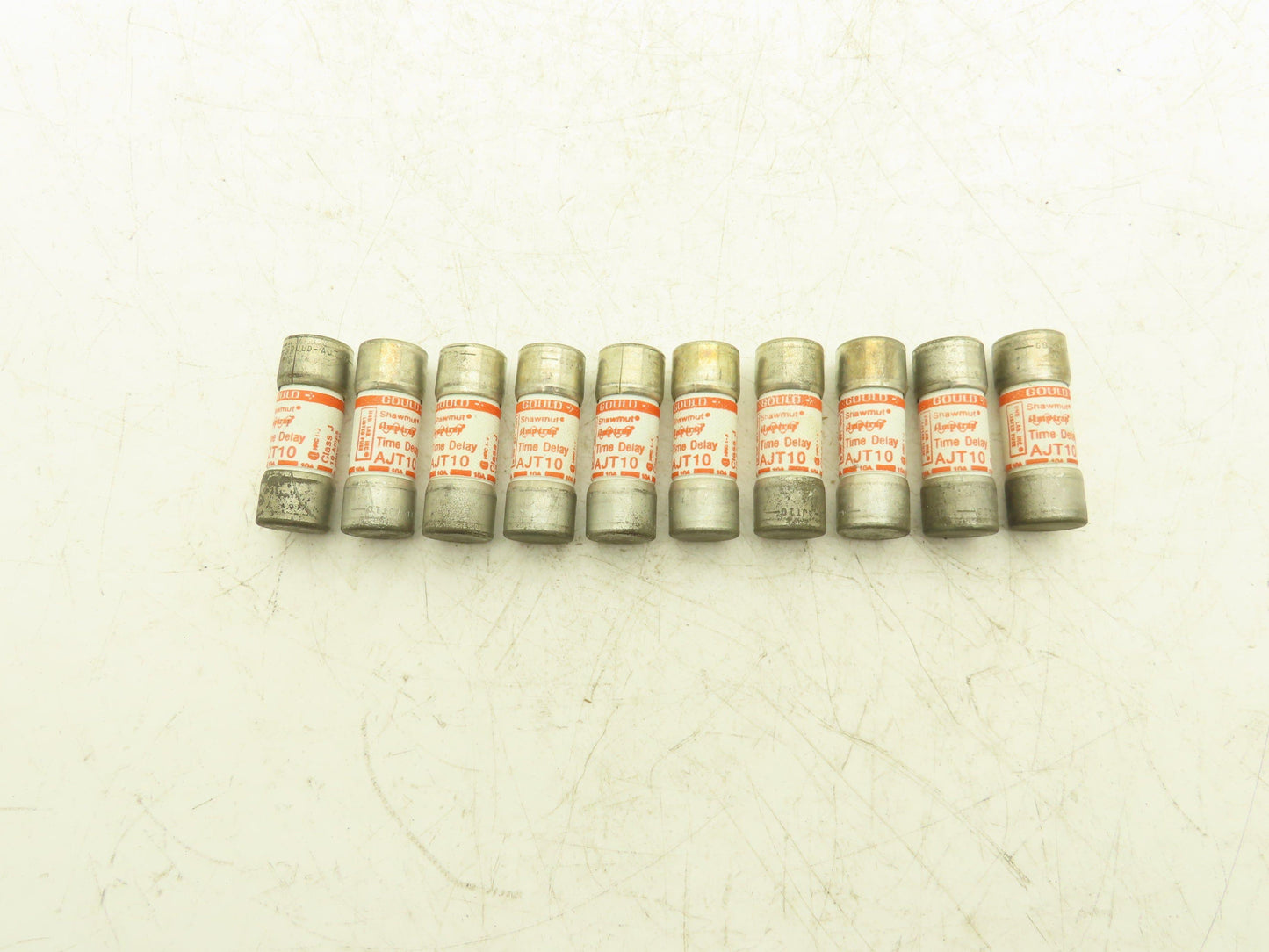 Ferraz Shawmut AJT10 Amptrap Time Delay Fuse 10A 600vAC Original Box Lot of 10