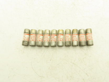 Ferraz Shawmut AJT10 Amptrap Time Delay Fuse 10A 600vAC Original Box Lot of 10