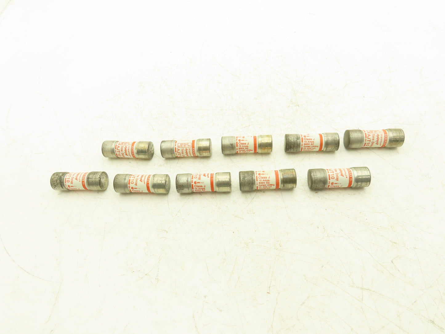 Ferraz Shawmut AJT10 Amptrap Time Delay Fuse 10A 600vAC Original Box Lot of 10
