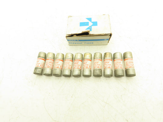 Ferraz Shawmut AJT10 Amptrap Time Delay Fuse 10A 600vAC Original Box Lot of 10