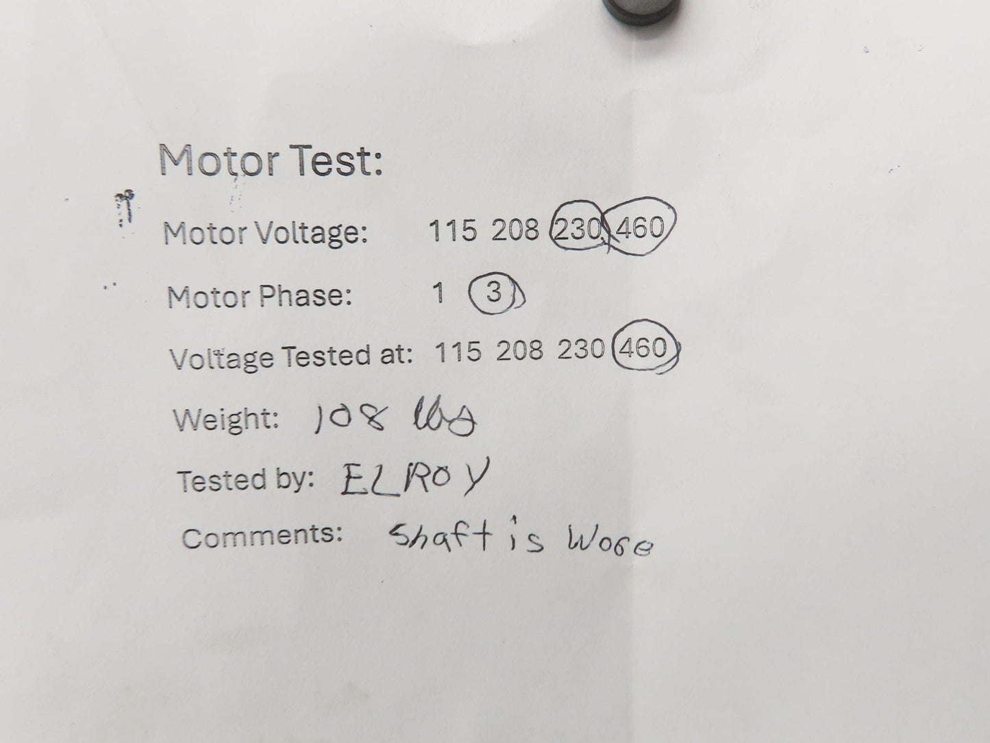 Baldor VM3611T Gearmotor 3Hp 230/460V 3PH 10:1 Reducer 173rpm LH Output 182TC